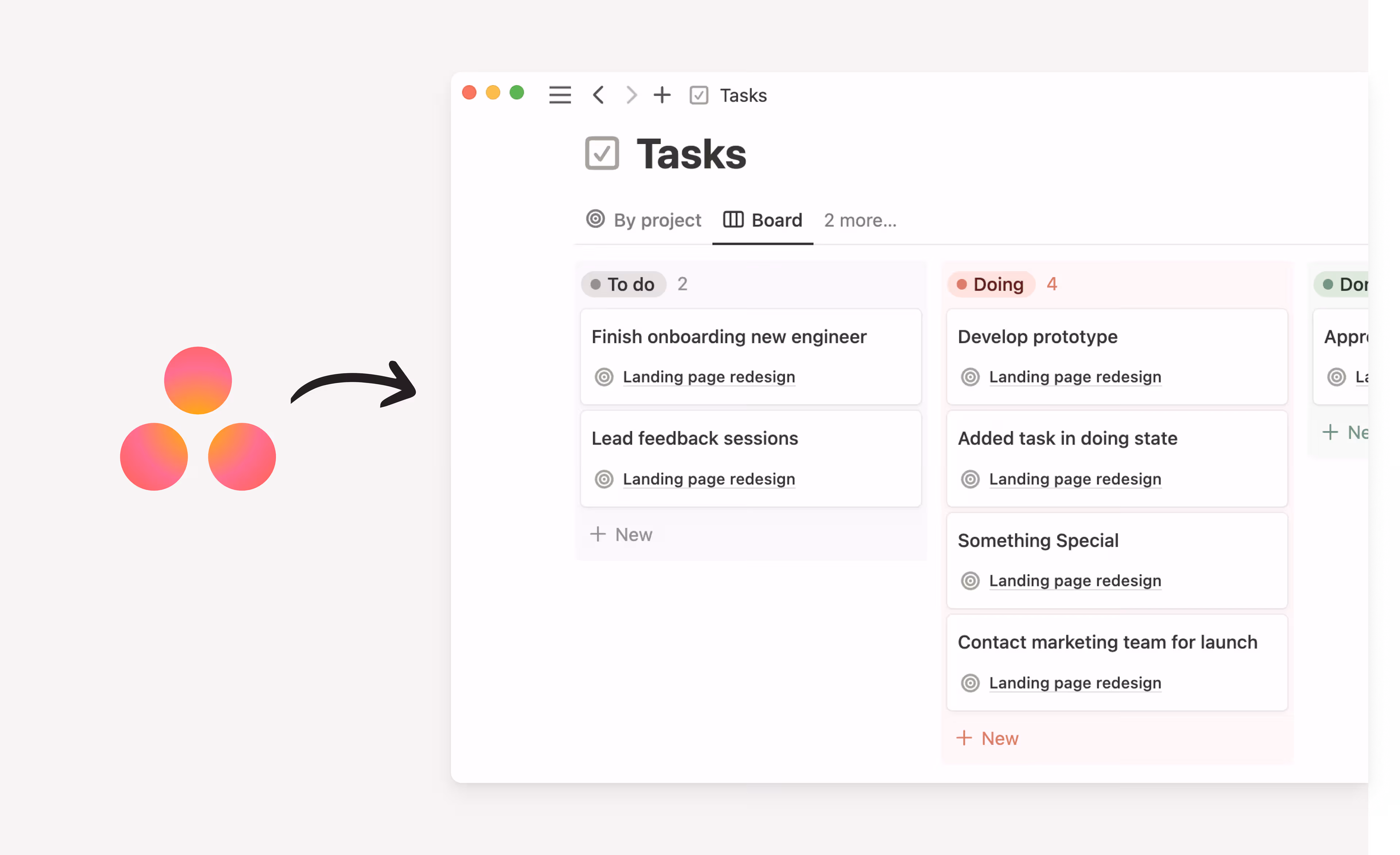 Migrating projects from Asana to Notion using the Asana importer tool