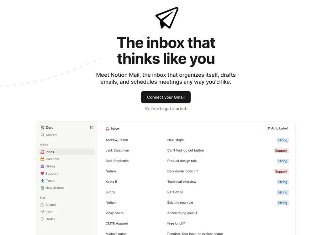 Notion Mail desktop client